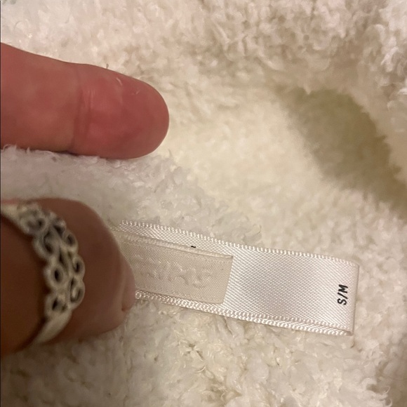 Skims Cozy Knit Wrap Top and Jogger Fleece Set Size S/M - Picture 4 of 10